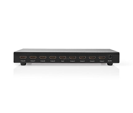 Nedis Nedis Nedis 8-Port HDMI Splitter 8x HDMI Output 4K@30Hz 3.4 Gbps Metal Anthracite