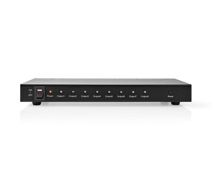 Nedis Nedis Nedis 8-Port HDMI Splitter 8x HDMI Output 4K@30Hz 3.4 Gbps Metal Anthracite