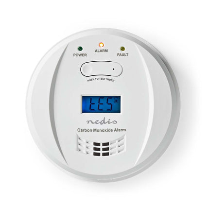 Nedis Carbon Monoxide Detector, Small Design 12cm