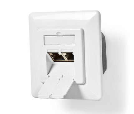 Nedis Nedis Network Wall Box flush mount, 2 ports CAT6 White