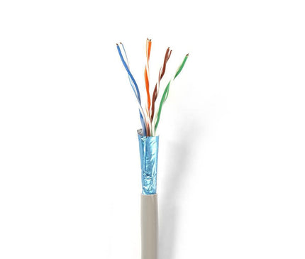 Nedis Nedis Network cable CAT6 F/UTP, 50 mtr on reel, 100% copper, Solid cores