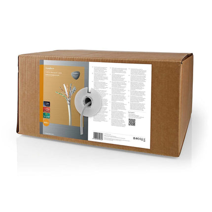 Nedis Nedis Câble réseau CAT6A S/FTP, 305 mtr sur bobine, 100% cuivre, âmes massives