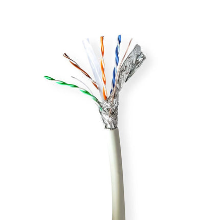 Nedis Nedis Câble réseau CAT6A S/FTP, 305 mtr sur bobine, 100% cuivre, âmes massives