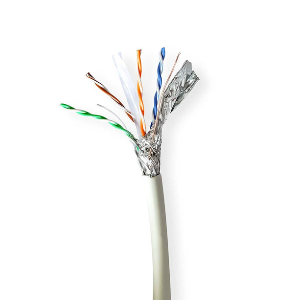Nedis Nedis Câble réseau CAT6A S/FTP, 305 mtr sur bobine, 100% cuivre, âmes massives