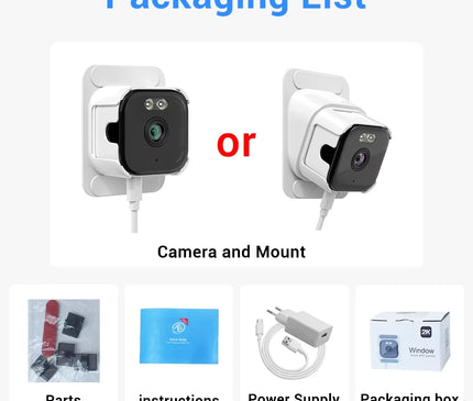 Nedis Nedis Raamcamera Dual WiFi, Micro SD, Starlight, 4Mp resolutie