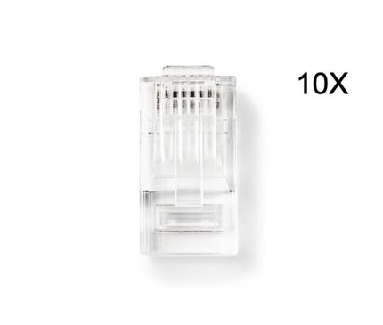 Nedis Nedis Connecteur RJ45 CAT5e, plaqué or 10 pièces, conducteur solide