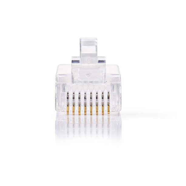 Nedis RJ45 Connector CAT5e , Gold-plated 10 Pieces, Solid Vein