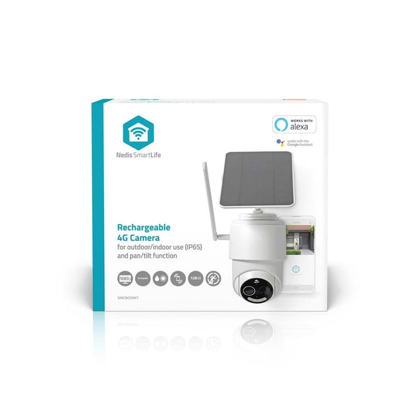 Nedis SmartLife 4G Caméra PTZ pour l'extérieur avec panneau solaire et batterie
