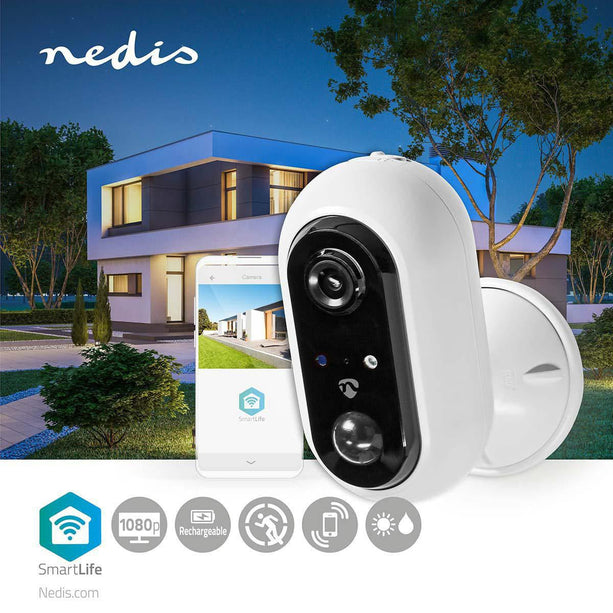Nedis Nedis SmartLife Camera voor Buiten Wi-Fi Full HD IP65 Cloud / MicroSD