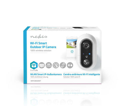 Nedis Nedis SmartLife Camera for Outdoor Wi-Fi Full HD IP65 Cloud / MicroSD