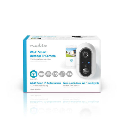 Nedis Nedis SmartLife Camera voor Buiten Wi-Fi Full HD IP65 Cloud / MicroSD