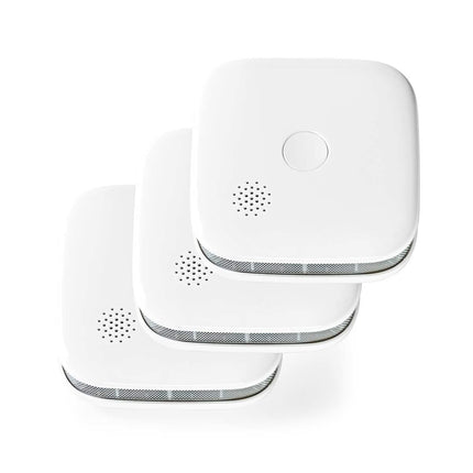 Nedis SmartLife Smoke Detector set of 3 including replaceable batteries