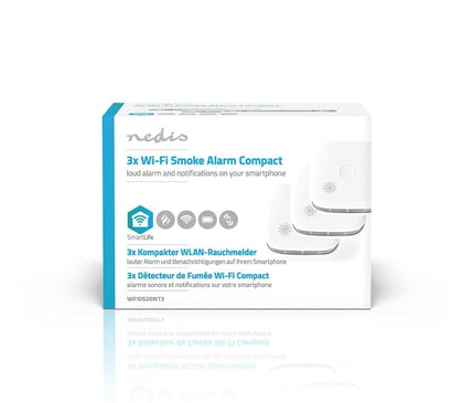 Nedis Nedis SmartLife Smoke Detector set of 3 including replaceable batteries