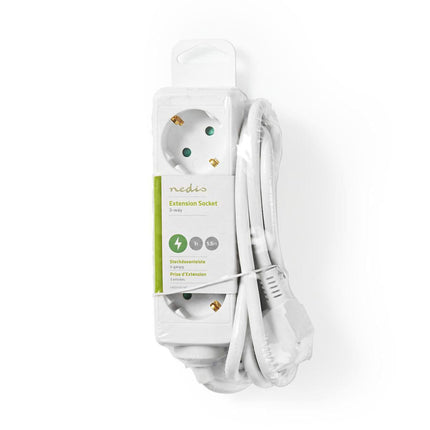 Nedis Nedis Prise avec mise à la terre, 16 A, 3 voies, 3m