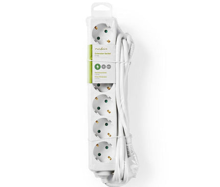 Nedis Nedis Steckdose mit Erdung, 16 A, 6-fach, 3m
