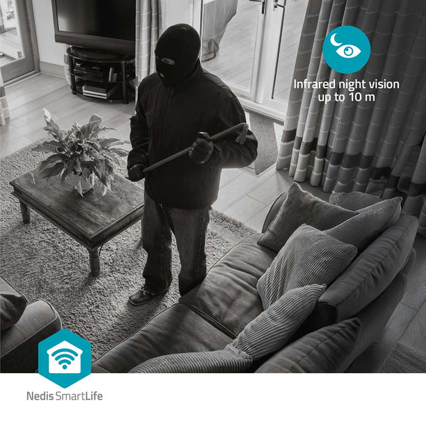 Nedis Nedis Wi-Fi Smart IP Kamera HD Schwenk-Neige-Funktion