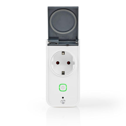 Nedis Nedis Wi-Fi Smart Stekker voor Buiten | Spatwaterbestendig | IP44 | Verbruiksmonitor | Schuko Type F | 16 A