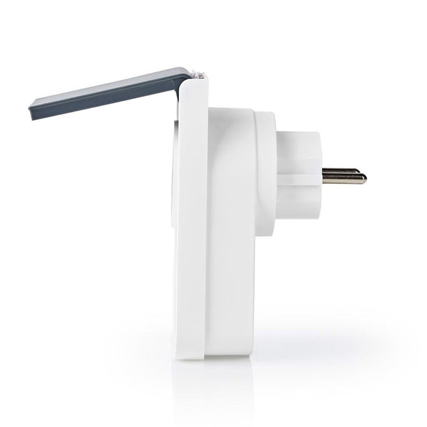 Nedis Nedis Wi-Fi Smart Plug für draußen | Spritzwassergeschützt | IP44 | Verbrauchsüberwachung | Schuko Typ F | 16 A