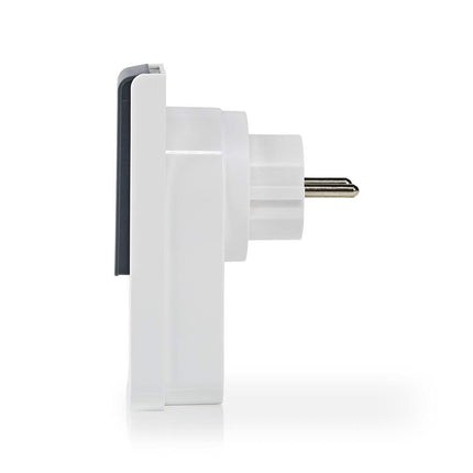 Nedis Nedis Wi-Fi Smart Stekker voor Buiten | Spatwaterbestendig | IP44 | Verbruiksmonitor | Schuko Type F | 16 A