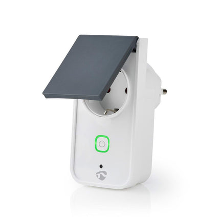 Nedis Nedis Wi-Fi Smart Stekker voor Buiten | Spatwaterbestendig | IP44 | Verbruiksmonitor | Schuko Type F | 16 A