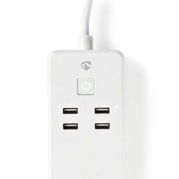Nedis Nedis Wi-Fi Smart Socket | 3x Schuko Typ F | 4x USB | 16 A
