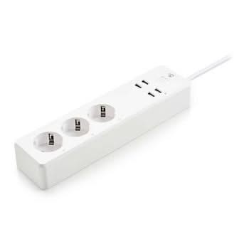 Nedis Nedis Wi-Fi Smart Socket | 3x Schuko Typ F | 4x USB | 16 A