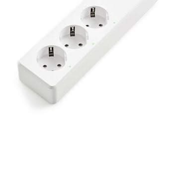 Nedis Nedis Wi-Fi Smart Socket | 3x Schuko Typ F | 4x USB | 16 A