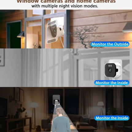 Nedis Raamcamera Dual WiFi, Micro SD, Starlight, 4Mp resolutie