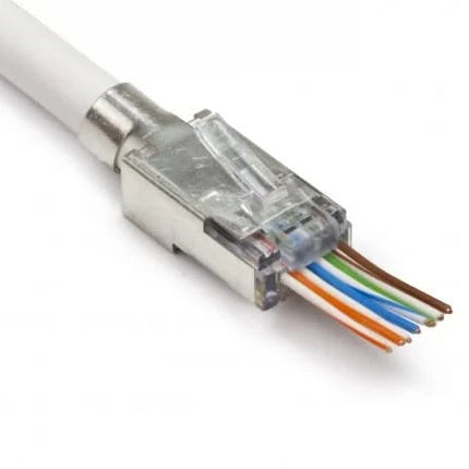 Nedis RJ45 Connector CAT7 FTP Pass Through connectors Set 10 stuks