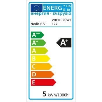 Nedis Wi-Fi smart LED-lampen | Full-Colour en Warm-Wit | E27 | 2-Pack