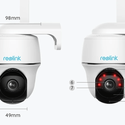 Reolink G430,  4G LTE 5MP Pan Tilt batterijcamera en slimme detectie
