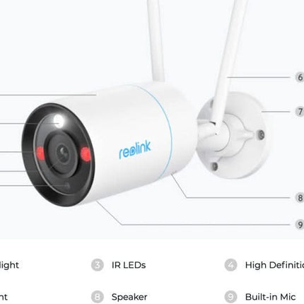 Reolink NVS12-8MB4W, 4K/8MP UHD WiFi Bullet beveiligingsset