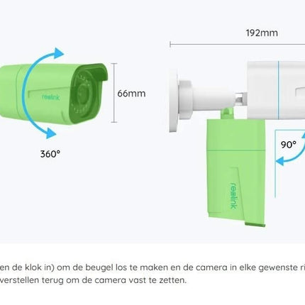 Reolink P330, 8MP 4K PoE IP Camera met Persoon/Voertuig Detectie