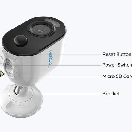 Reolink Reolink B330, 5MP Wireless battery camera with scare light