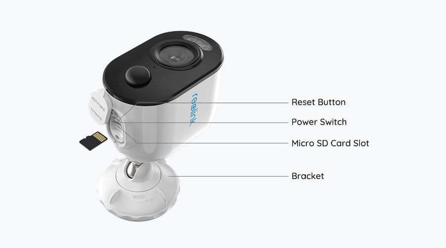 Reolink Reolink B330, caméra sans fil 5MP avec lumière d'épouvante
