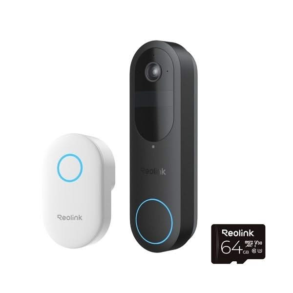 Reolink Reolink D340B WiFi Video Türklingel und 64GB micro SD Karte