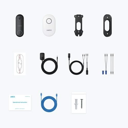 Reolink Reolink D340W Smart 2K+ WiFi Video-Türklingel mit separater Klingel