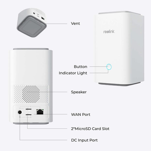 Reolink Reolink Home Hub1, drahtlose Sicherheitszentrale mit Multi-Device-Management