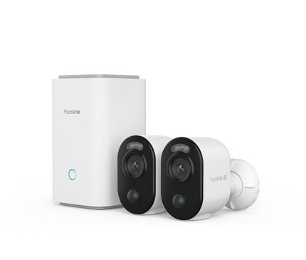 Reolink Reolink Home Hub1 met 2x Reolink B350 8MP camera's en 2x zonnepaneel, 1x 128GB Sd-kaart