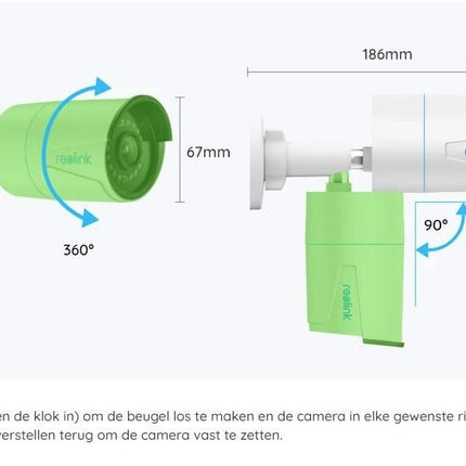 Reolink Reolink P320, 5MP PoE IP Camera with Person/Vehicle Detection (caméra IP PoE 5MP avec détection de personne/véhicule)