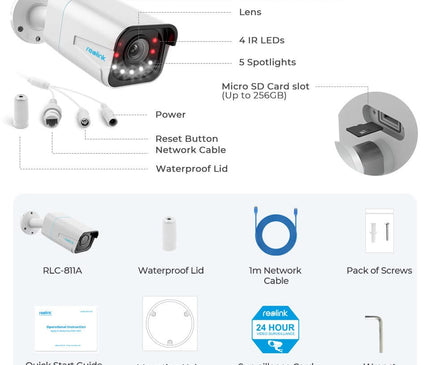 Reolink Reolink P430, 8Mp/4K smart detection Spotlight 5x Zoom PoE 2 way audio
