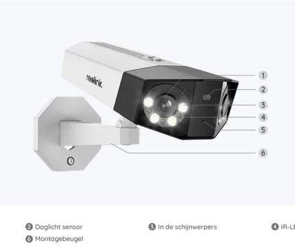 Reolink Reolink P730, 4K Dual-lens camera met 180° kijkhoek met PoE