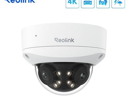 Reolink Reolink P737-A, 8 MP 4K/8 MP UHD IK10 4K-Dome-Kamera mit zwei Objektiven, vandalismussicher, PoE