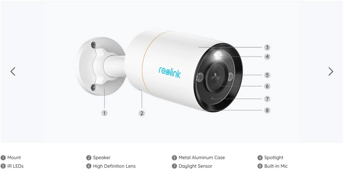 Reolink Reolink RLK8-1200B4-A-4MM, 12MP Beveiligingsset met slimme detectie en PoE