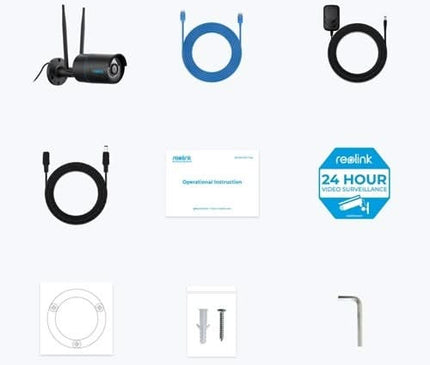 Reolink Reolink W320 Zwart, 5Mp Dual Band Wifi Slimme detectie