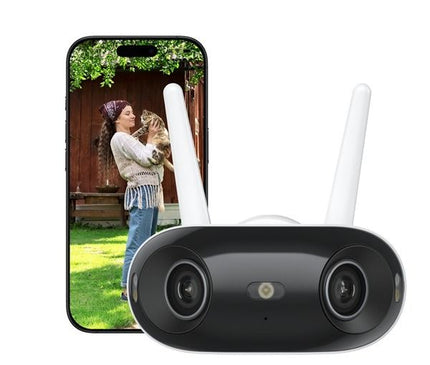 Reolink W740, caméra de sécurité Wi-Fi à double objectif 4K/8 MP avec angle de vision de 180 degrés