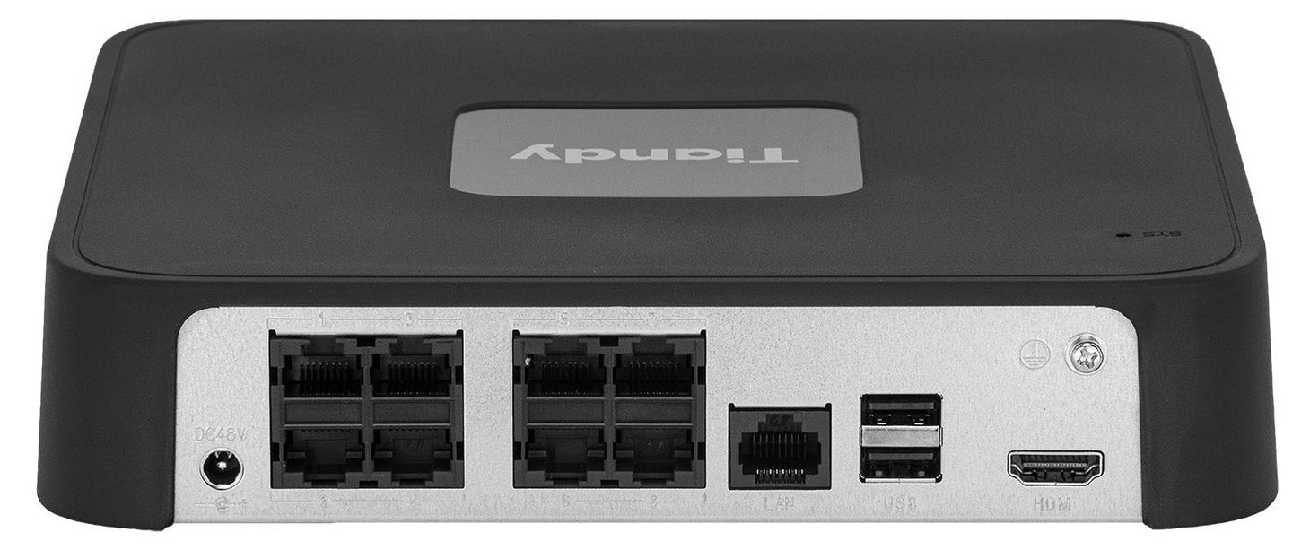 Tiandy TC-R3110, Enregistreur vidéo sur IP, HDMI, 8x PoE, Max 6MP, Spark Series