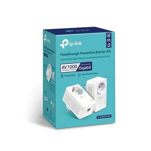 TP-Link TP-Link Powerline Adapter 1000 Mbps set with socket