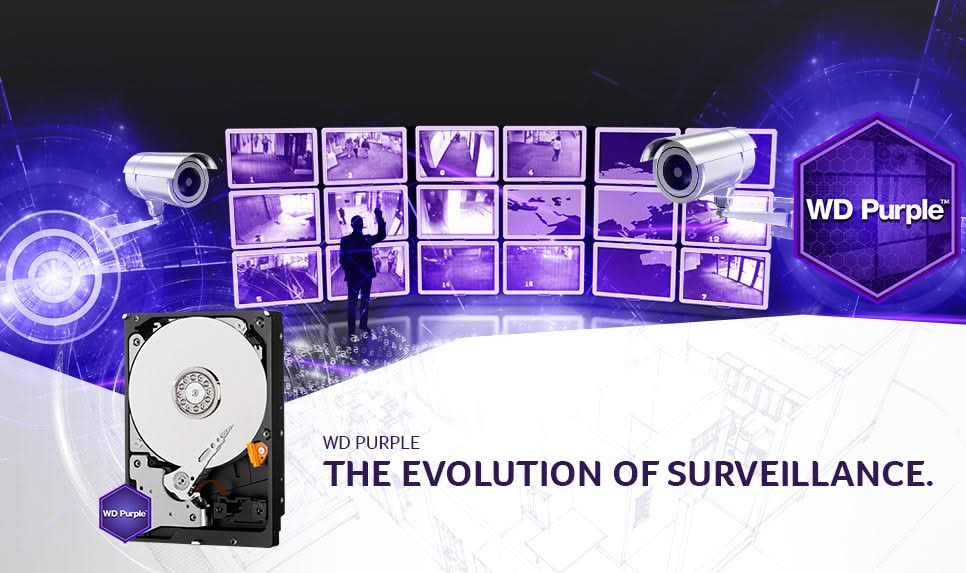 Western Digital Purple Harddisk voor camerasysteem