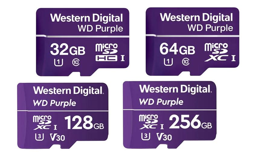 Western Digital Purple MicroSD Video Surveillance